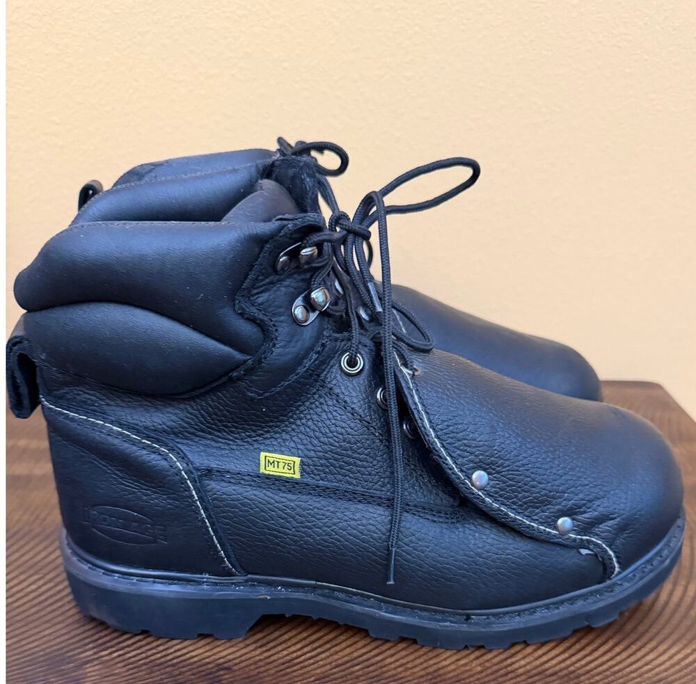 Iron Age Men's Groundbreaker 6" Work Boots external metatarsal guard black 10.5W